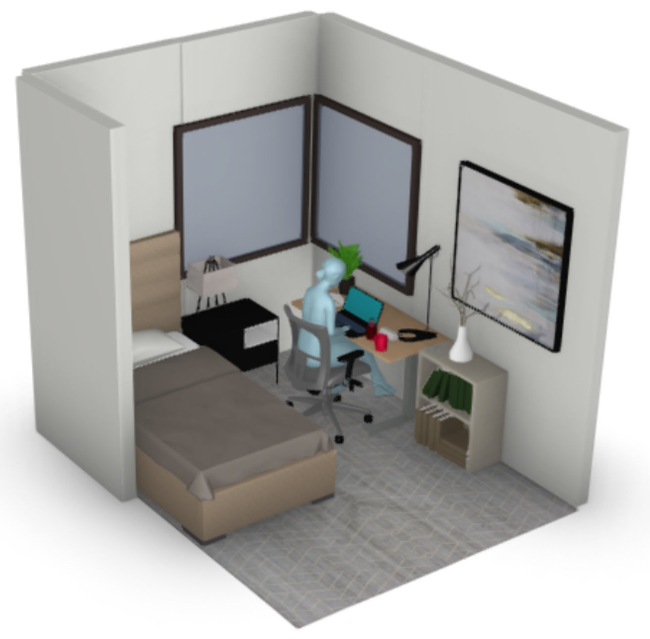 10 x 8 Bedroom Layout